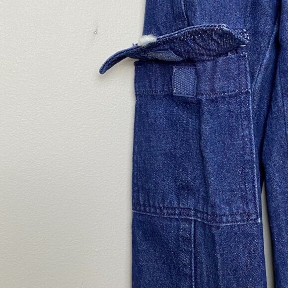VINTAGE Stone Denim High Waisted Flared Leg Cargo Jeans - Picture 8 of 12